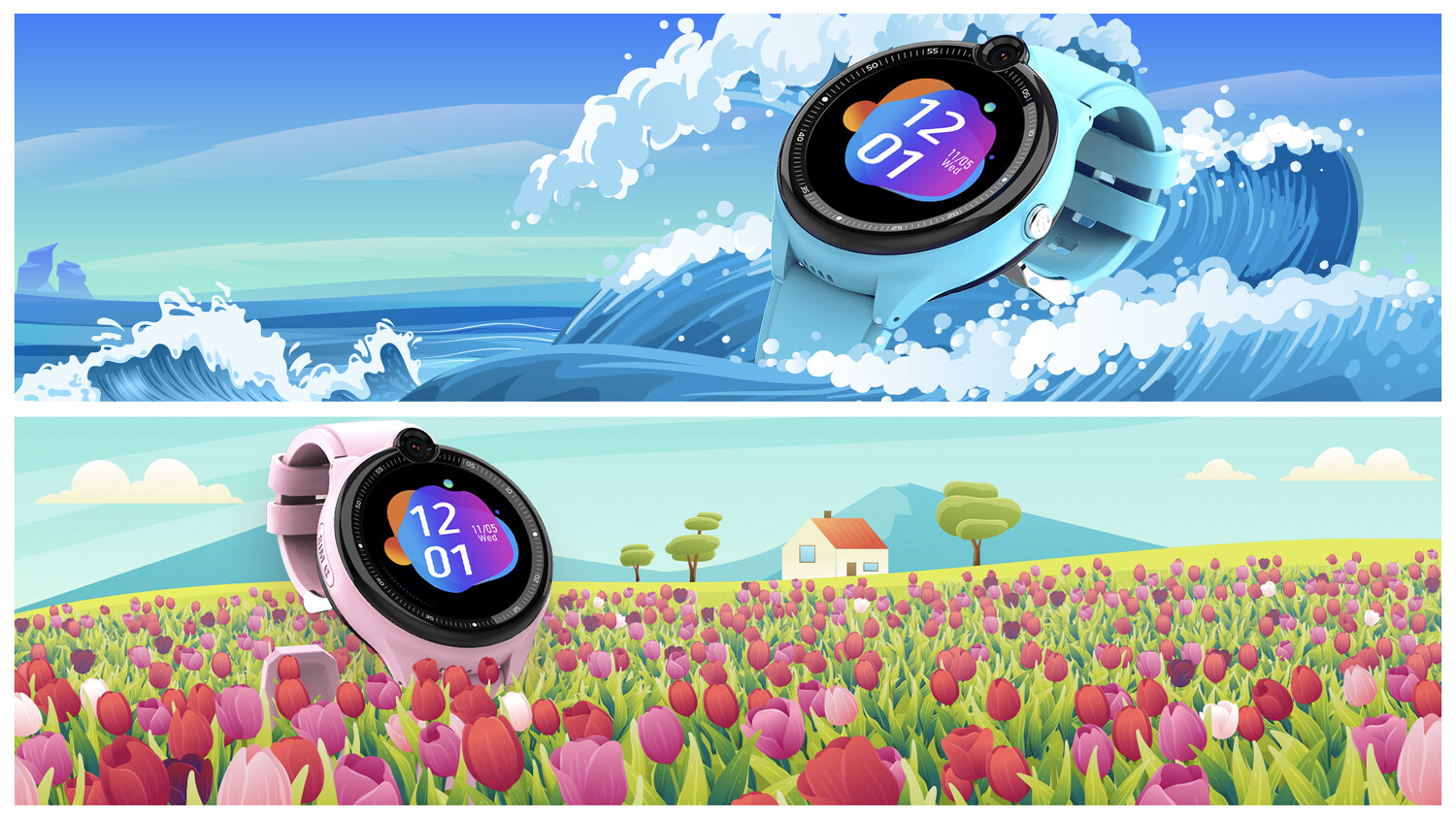 Buy Smart Watches Kids in Oman Muscat Saudi Arabia Riyadh UAE-Digital Touch Screen for Kids Girls Boys Dubai UAE Abu Dhabi - Dubai