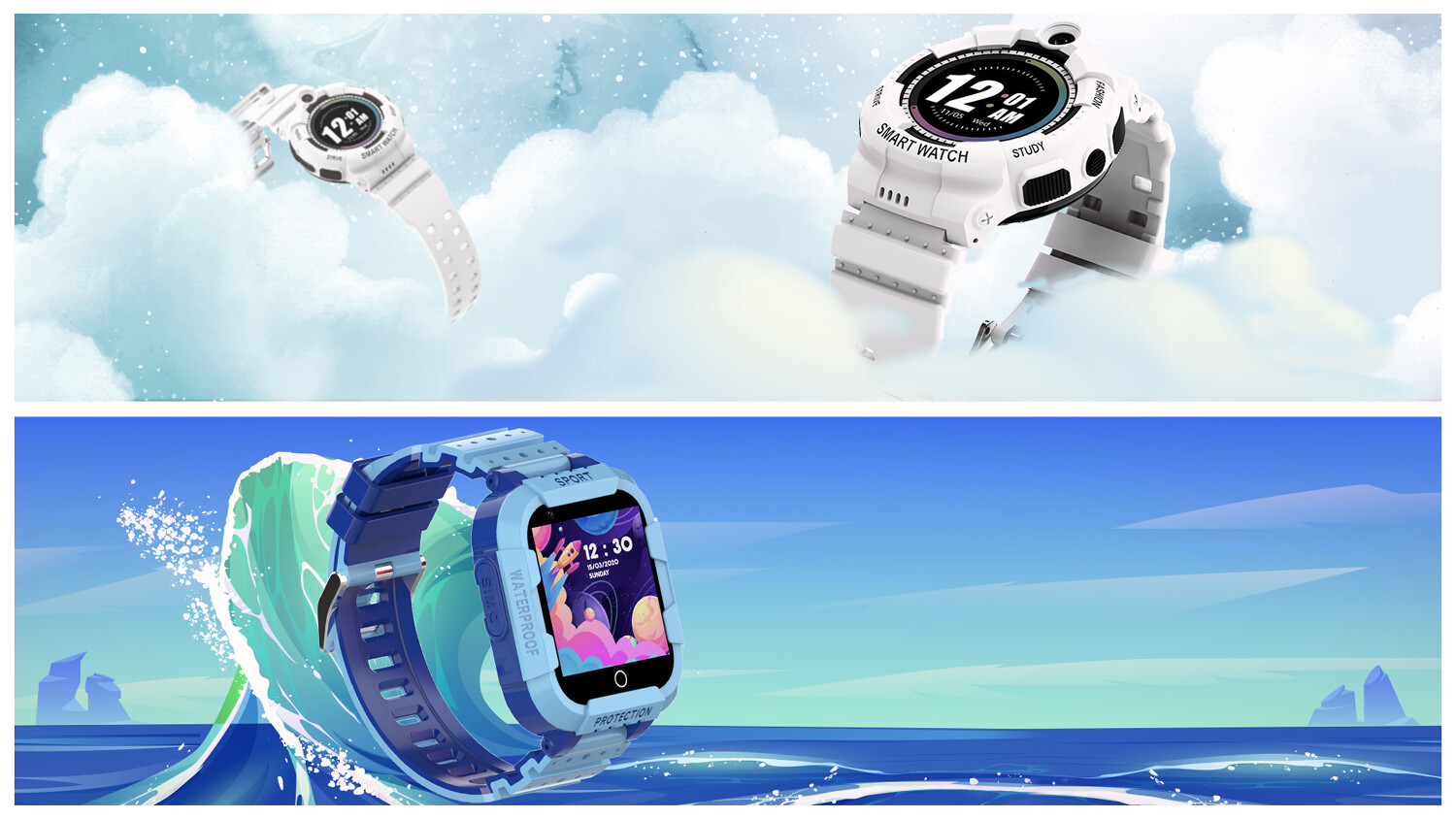 Buy Smart Watches Kids in Oman Muscat Saudi Arabia Riyadh UAE-Digital Touch Screen for Kids Girls Boys Dubai UAE Abu Dhabi - Dubai